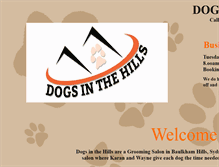 Tablet Screenshot of dogsinthehills.com.au